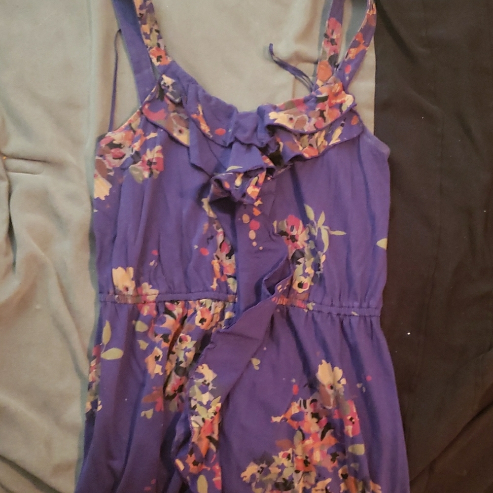 Express purple floral dress